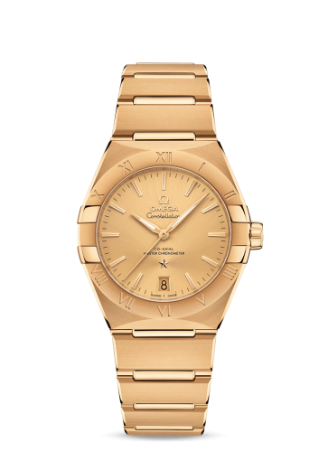 Omega Constellation Master Chronometer 36 Yellow Gold / Champagne / Bracelet